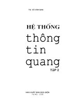 He thong thong tin quang tap 2 (NXB buu dien 2008)   ts  vu van san, 279 trang kho tài liệu bách khoa 