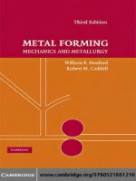  cambridge university press metal forming mechanics and metallurgy sep 2007 kho tài liệu bách khoa 