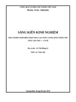 “ một số biện pháp nâng cao chất lượng phát triển  thể chất cho trẻ 3   4 tuổi” 