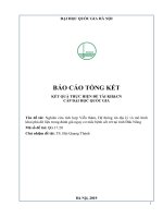 Nghiên cứu tích hợp viễn thám, hệ thông tin địa lý và mô hình khai phá dữ liệu trong đánh giá nguy cơ mắc bệnh sốt rét tại tỉnh đăk nông   = 