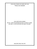 SKKN một số GIẢI PHÁP GIÁO dục vệ SINH cá NHÂN  