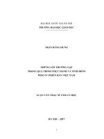 Những lỗi thường gặp trong quá trình thực hành và tính điểm WISC IV phiên bản việt nam 