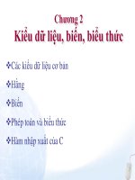 1  chuong 2 kieu du lieu, hang,bien, bieu thuc tủ tài liệu bách khoa 