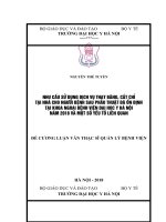 NHU cầu sử DỤNG DỊCH vụ THAY BĂNG, cắt CHỈ tại NHÀ CHO NGƯỜI BỆNH SAU PHẪU THUẬT đã ổn ĐỊNH tại KHOA NGOẠI BỆNH VIỆN đại học y hà nội năm 2018 và một số yếu tố LIÊN QUAN 