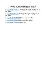 Tổng hợp các web tải sách miễn phí 