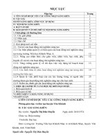 SKKN một số biện pháp tổ chức có hiệu quả các hoạt động  trải nghiệm sáng tạo cho học sinh trường tiểu học 