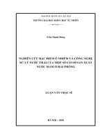 Nghiên cứu đặc điểm ô nhiễm và công nghệ xử lý nước thải của một số cơ sở sản xuất nước mắm ở hải phòng 