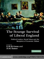  cambridge university press the strange survival of liberal england political leaders moral values and the reception of economic debate dec 2007 kho tài liệu bách khoa 