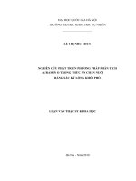 Nghiên cứu phát triển phương pháp phân tích auramin o trong thức ăn chăn nuôi bằng sắc ký lỏng khối phổ 