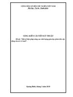Một số biện pháp nâng cao chất lượng giáo dục phát triển vận động cho trẻ 4 5 tuổi”  
