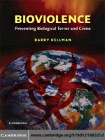  cambridge university press bioviolence preventing biological terror and crime sep 2007 kho tài liệu bách khoa 