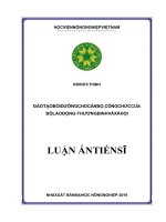 Đào tạo bồi dưỡng cho cán bộ công chức của bộ lao động   thương binh và xã hội