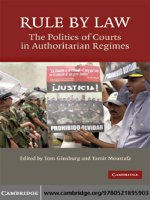  cambridge university press rule by law the politics of courts in authoritarian regimes may 2008 kho tài liệu bách khoa 