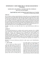 MÔ HÌNH HOÁ và điều KHIỂN tối ưu CHO hệ XE HAI BÁNH tự cân BẰNG MODELLING AND OPTIMAL CONTROL FOR TWO WHEELED SELF BALANCING ROBOT 