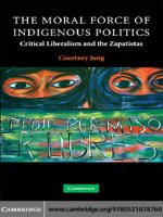  cambridge university press the moral force of indigenous politics critical liberalism and the zapatistas jun 2008 kho tài liệu bách khoa 