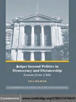  cambridge university press judges beyond politics in democracy and dictatorship lessons from chile jul 2007 kho tài liệu bách khoa 