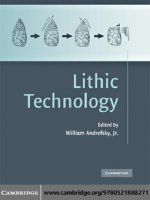  cambridge university press lithic technology measures of production use and curation sep 2008 kho tài liệu bách khoa 