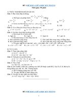 15 đề thi giữa học kì 1 toán 8 