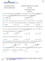 TS247 DT de thi thu thpt qg mon toan thpt chuyen bac giang lan 1 nam 2018 co loi giai chi tiet  16230 1521431139 tủ tài liệu bách khoa 
