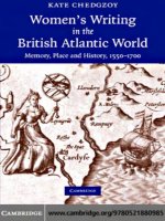  cambridge university press womens writing in the british atlantic world memory place and history 1550 1700 oct 2007 kho tài liệu bách khoa 