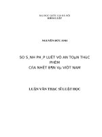So sánh pháp luật về an toàn thực phẩm của Nhật Bản và Việt Nam