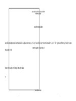 Hoàn thiện chế định khởi kiện và thụ lý vụ án dân sự trong pháp luật Tố tụng Dân sự Việt Nam