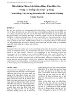 Điều khiển chống lắc không dùng cảm biến góc trong hệ thống cần trục tự động controlling anti swing sensorless in automatic gantry crane system 