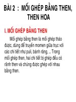 bài giảng dung sai lắp ghép và kỹ thuật đo lường, chương 4 mối ghép then và then hoa