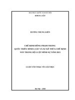 Chế định đồng phạm trong Quốc triều hình Luật và sự kế thừa chế định  này trong Bộ luật hình sự năm 2015