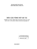 Nghiên cứu phát triển một số phương pháp xử lí dữ liệu lớn và ứng  dụng trong thương mại điện tử 