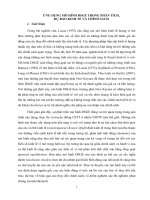 ỨNG DỤNG MÔ HÌNH DSGE TRONG PHÂN TÍCH,  DỰ BÁO KINH TẾ VÀ CHÍNH SÁCH