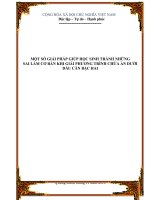 SKKN một số giải pháp giúp học sinh tránh những sai lầm cơ bản khi giải phương trình chứa ẩn dưới dấu căn bậc hai 