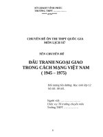 ĐẤU TRANH NGOẠI GIAO TRONG CÁCH MẠNG VIỆT NAM  (19451975)