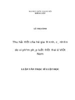 Thu hồi đất của hộ gia đình, cá nhân do vi phạm pháp luật đất đai ở Việt Nam