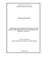 Thiết kế, chế tạo rectenna công suất lớn cho hệ thống truyền năng lượng không dây khoảng cách gần 