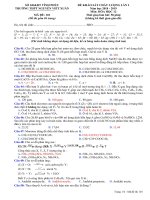 Đề KSCL hóa học 12 năm 2018 2019 trường THPT nguyễn viết xuân vĩnh phúc lần 1 