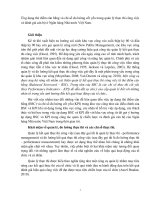 Ứng dụng thẻ điểm cân bằng và chỉ số đo lường cốt yếu trong quản lý thực thi công việc và đánh giá cán bộ ở Ngân hàng Nhà nước Việt Nam.