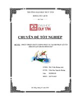 Luận văn tốt nghiệp HOÀN THIỆN CHẤT LƯỢNG PHỤC VỤ TẠI BỘ PHẬN LỄ TÂN KHÁCH SẠN GRAND BOSTAND