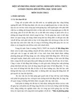 MỘT số PHƯƠNG PHÁP CHỨNG MINH bất ĐẲNG THỨC cơ bản TRONG bồi DƯỠNG học SINH GIỎI môn TOÁN THCS 