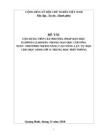 SKKN vận DỤNG TIẾP CẬNPHƯƠNG PHÁP dạy học FLIPPED LEARNINGTRONG dạy học CHƯƠNG NITƠ   PHOTPHO NHẰM NÂNG CAO NĂNG lực tự học CHO học SINH lớp 11 TRUNG học PHỔ THÔNG 