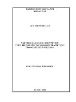 Vai trò của luật sư đối với việc thực thi nguyên tắc bảo đảm tranh tụng trong xét xử ở Việt Nam.