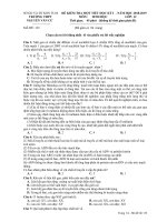 Đề kiểm tra 1 tiết HK1 năm 2018 2019 sinh học 12 trường nguyễn văn cừ kon tum 