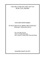 SKKN sử dụng kịch ngắn trong một số bài dạy giáo dục công dân lớp 12 