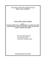 SKKN sử dụng phiếu học tập để nâng cao kết quả học tập và tự học môn địa lí lớp 10 trường THPT hoàng hoa thám 