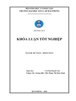 Hoàn thiện công tác lập và phân tích bảng cân đối kế toán tại công ty cổ phần cơ khí ô tô uông bí 