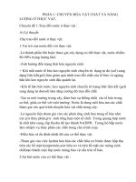 Các chuyên đề bồi dưỡng sinh học 11( chuyên đề 1)