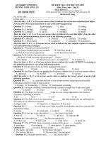 Đề kiểm tra tiếng anh 12 năm 2017 2018 trường THPT sông lô vĩnh phúc 