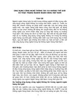 ỨNG DỤNG CÔNG NGHỆ THÔNG TIN: XU HƯỚNG THẾ GIỚI VÀ THỰC TRẠNG NGÀNH NGÂN HÀNG VIỆT NAM