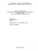 PHƯƠNG PHÁP bồi DƯỠNG học SINH GIỎI môn địa lí lớp 9 ở TRƯỜNG THCS QUA CHUYÊN đề địa lí tự NHIÊN VIỆT NAM 