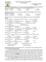 Đề KSCL đầu năm lớp 12 năm học 2017 – 2018 môn tiếng anh trường THPT thuận thành 1 – bắc ninh 